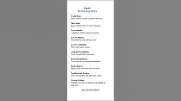 Accounting Terms Part 4 | Basic Accounting for Beginners | #accountantsdesk #class11 #accountancy