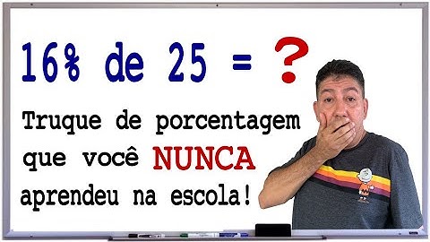 Truque fácil de porcentagem que você nunca aprendeu na escola! Prof Robson Liers