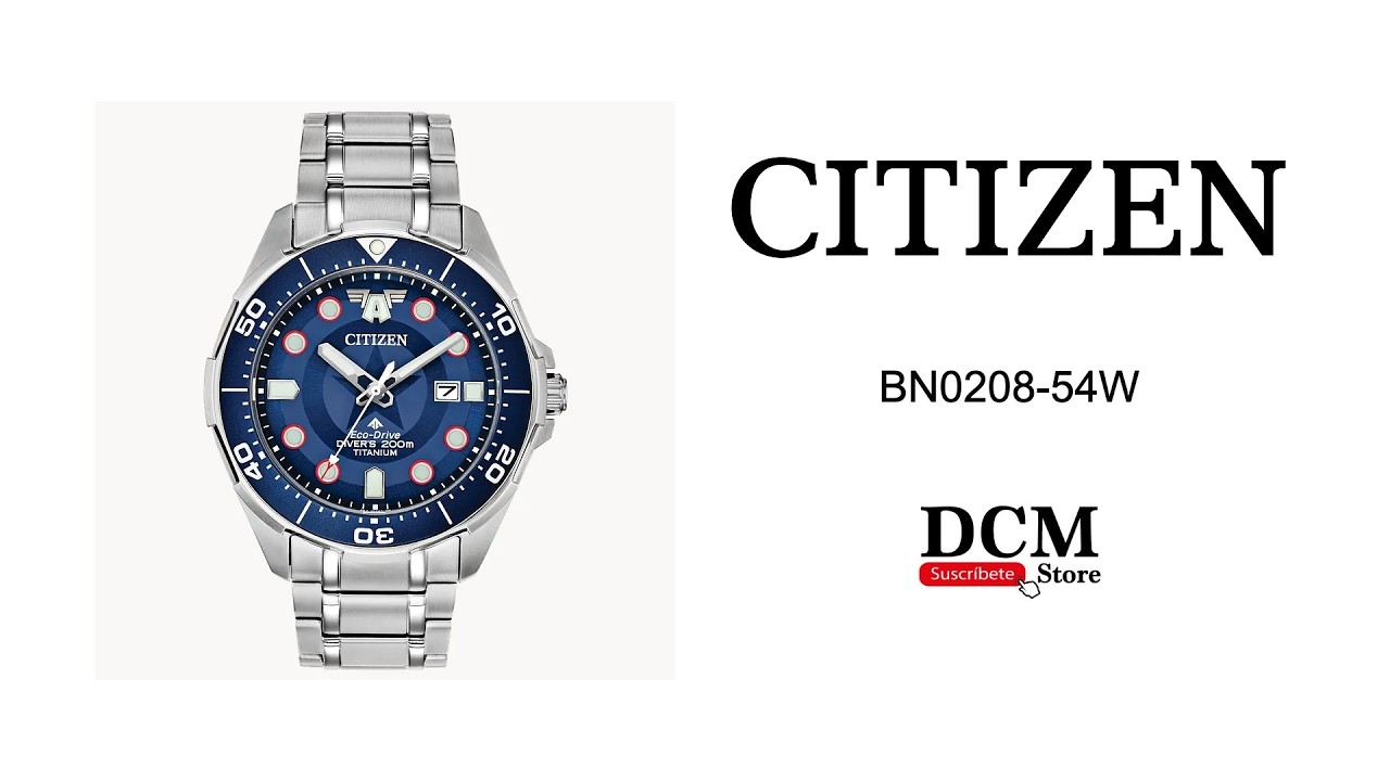 Citizen BN0208-54W Promaster Dive / Marvel Captain America - YouTube