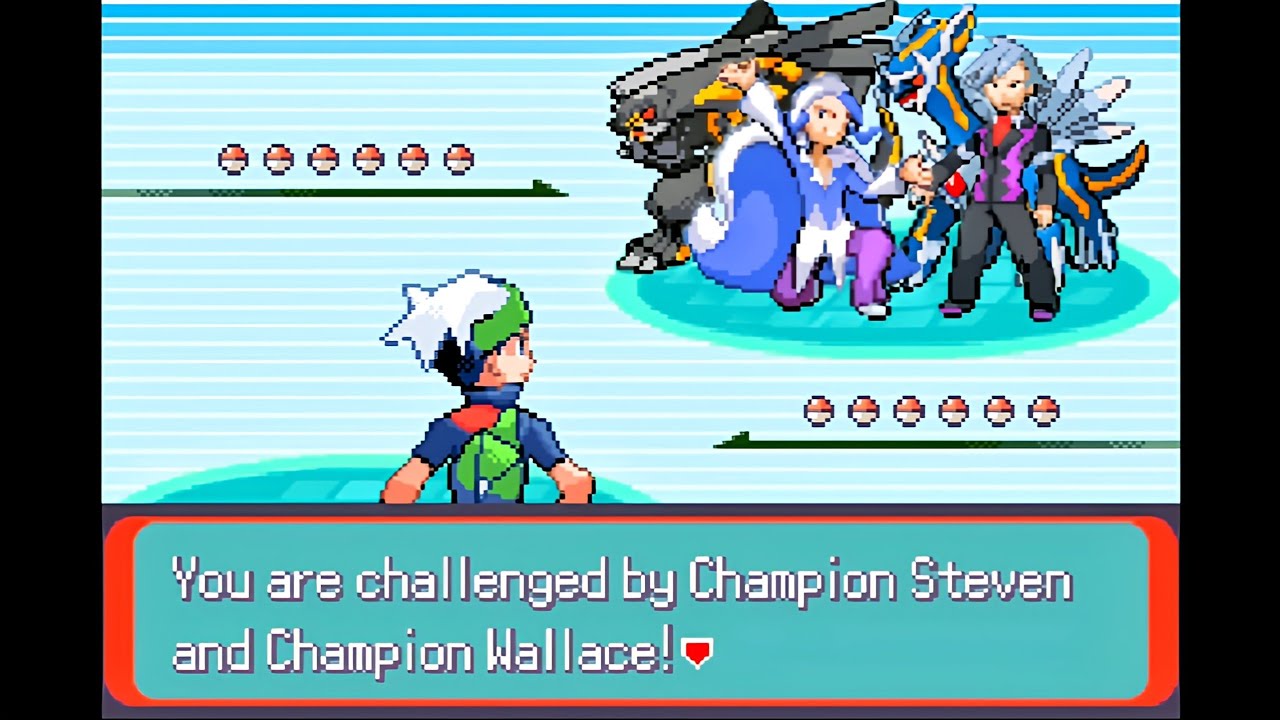 Pokemon Emerald Imperium - Hoenn Champions Steven & Wallace, Primal Dialga/Palkia (Doubles, Finale)