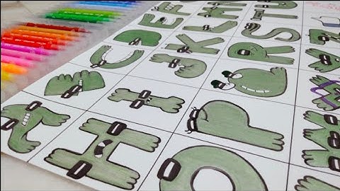 How to draw ALPHABET LORE but Everyone is H (A-Z)Full version #alphabetlore#numberlore