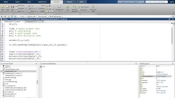 Predator-Prey (Lotka-Volterra) Example by Jake Fussell