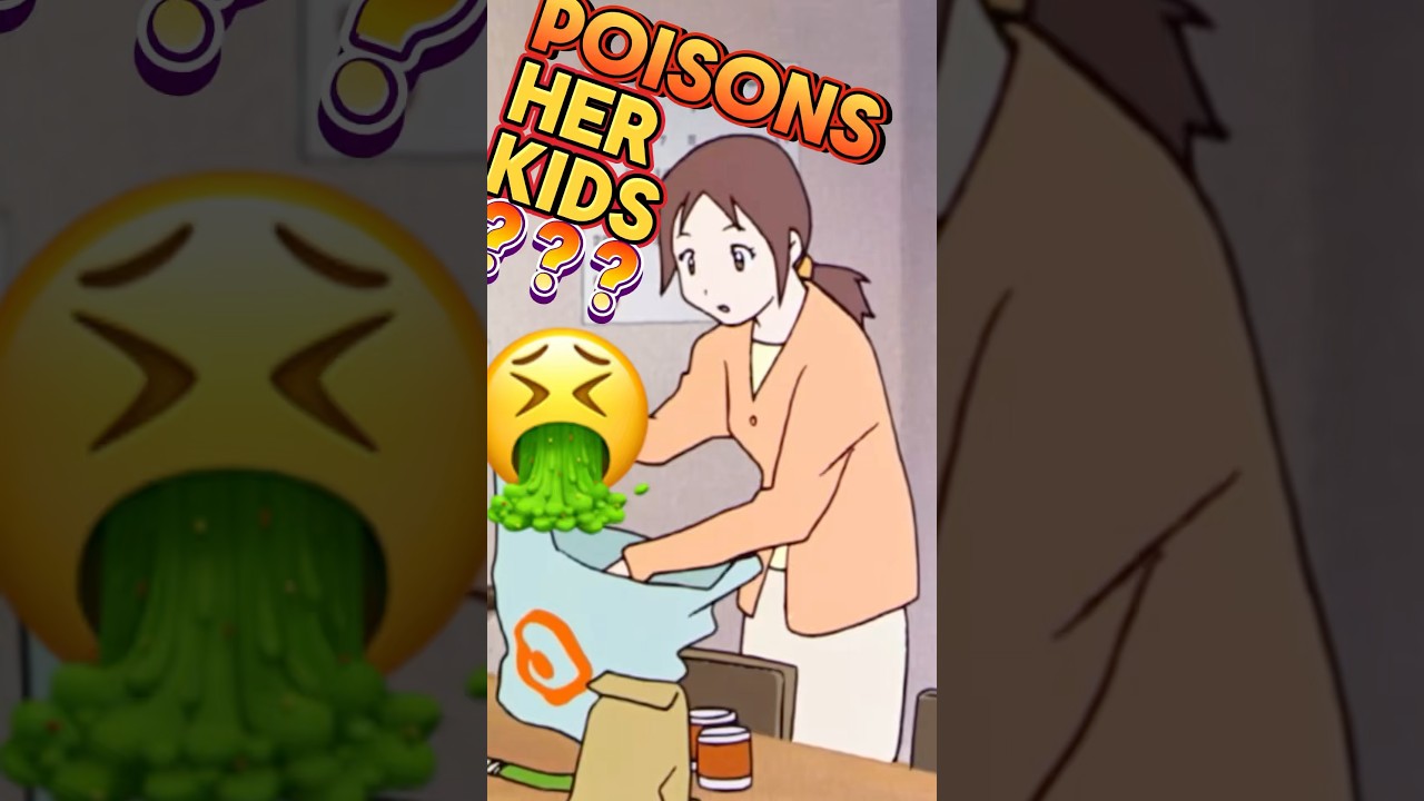 What is she feeding her kids? 🤮 #digimon #movie #shorts