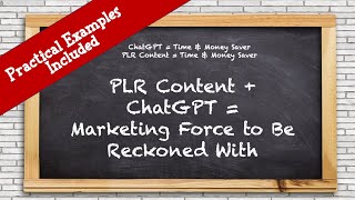 How to Use PLR + ChatGPT to Stand Out from the Competition - BIG TIME!
