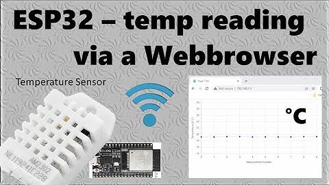 IoT - real time temperature chart in Webbrowser with ESP32 and WiFi