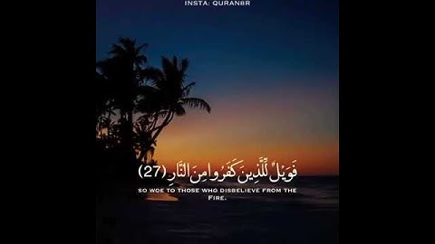 نصف دقيقه بصوت جميل - سورة ص (وما خلقنا السماء والأرض وما بينهما باطلا) The Quran    Book Of Allah