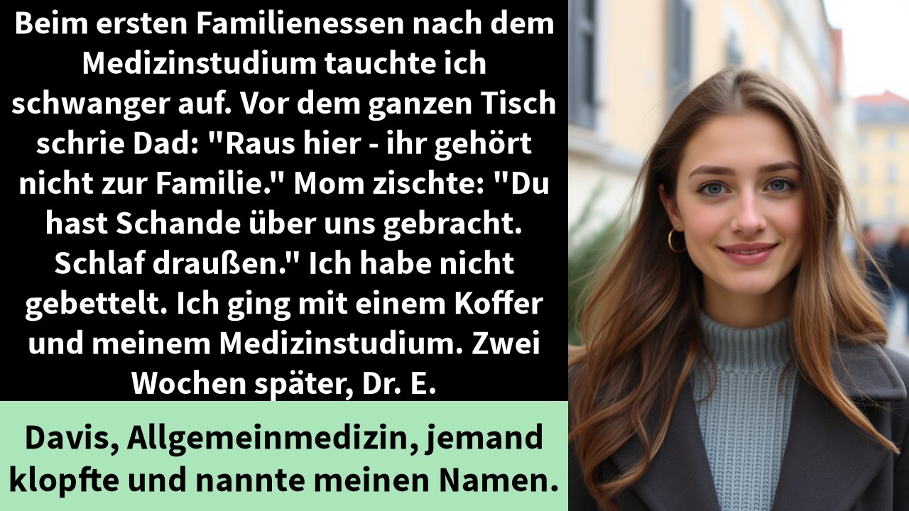 Beim ersten Familienessen nach dem Medizinstudium tauchte ich schwanger auf.