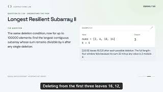 Biweekly Contest 193 | Resilient Subarrays & Trie DP