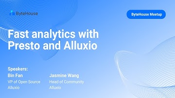 Fast analytics with Presto and Alluxio