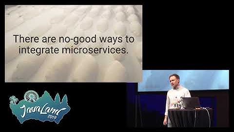 JavaLand 2019 - Aufzeichnung Tim Berglund The Database Unbundled Microservices and Messaging