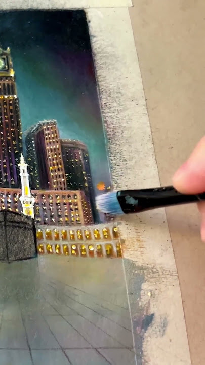 #kaaba #masjidalharam #acrylicpainting #tutorial