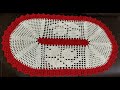 Tapete de crochê oval cerejas, super fácil de fazer ( 2/2 )