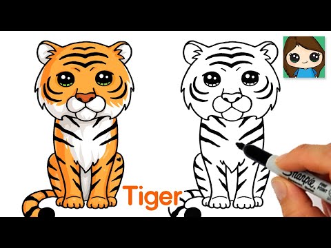 Video: How To Learn To Draw A Tiger