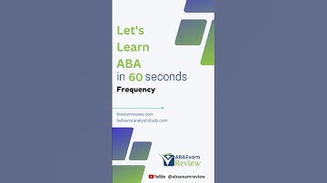 Frequency - Learn Applied Behavior Analysis in 60 seconds  | #bcba #rbt #abaexamreview #abaexamprep