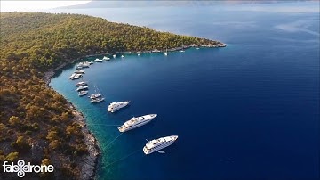 Agistri island and beaches from above