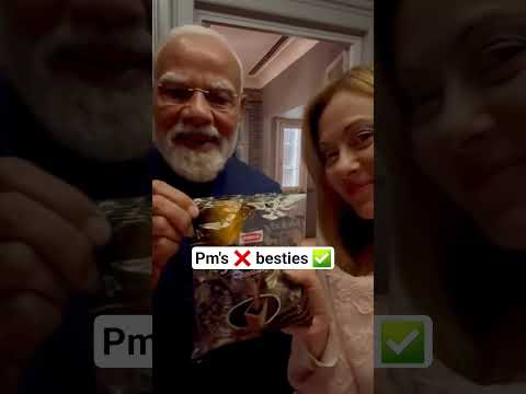 Narendra Modi gifts a melody to melony ll #italy #Rome #melony #narendramodi #viral