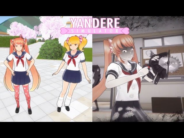 osana najimi, senpai, and rival-chan (yandere simulator)