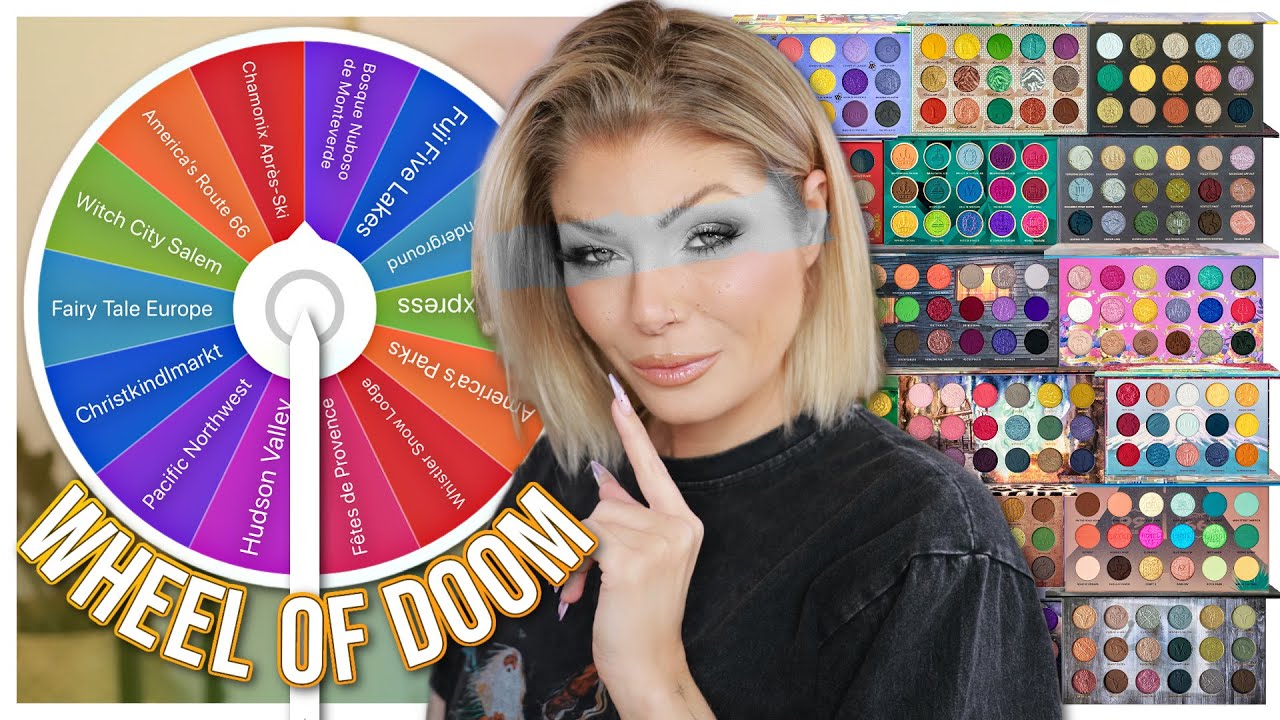the Return of the Eyeshadow Palette Roulette Wheel 😬 (nomad cosmetics edition)