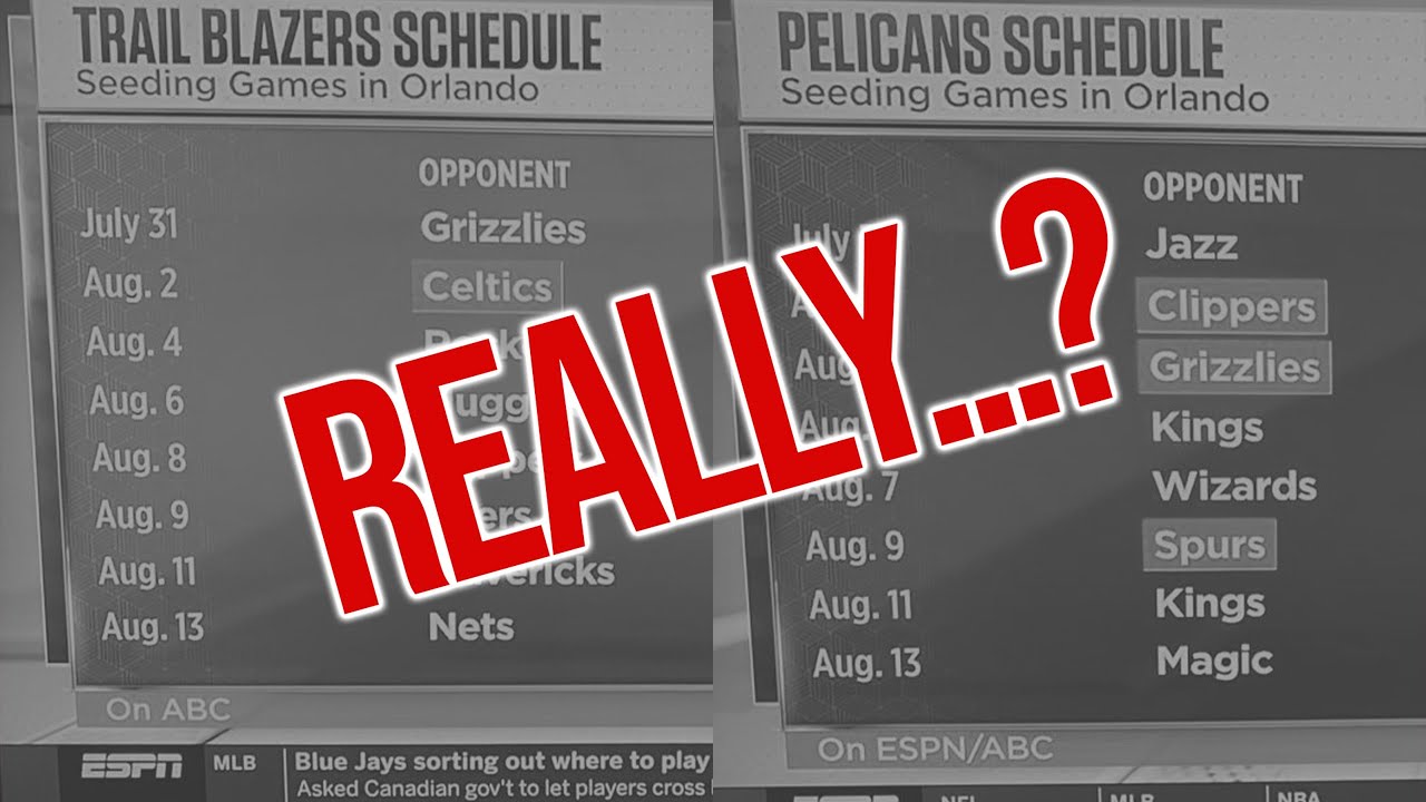 The NBA's Restart Schedule is Bullsh*t