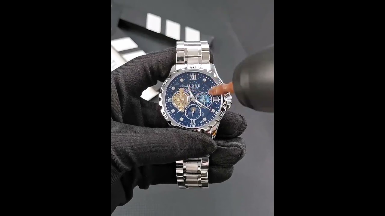 Junyu 1093 Luxury Mechanical Men’s Watch Stainless Steel