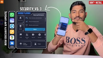New Security App Update Released V-6.3 New Game Turbo | But Don