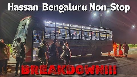 Bad Experience With KSRTC Non-Stop Service: Hassan-Bengaluru BS6 Ashwamedha Bus Breaks Down on NH75!
