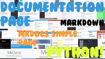 mkDocs (Python) Creando una pagina para Documentaciones | Creating a page for Documentations
