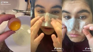 How to naturally remove blackheads on nose with eggs (TikTok) #shorts