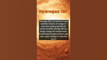 Marvels of the Periodic Table first out Hydrogen ( H ) #shorts