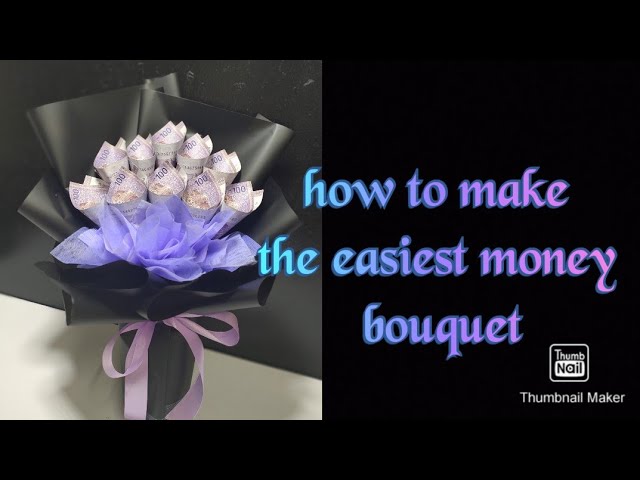 How To Make Money Bouquet For Special Occasions / Graduation Money Bouquet  Gift Easy Step By Step 