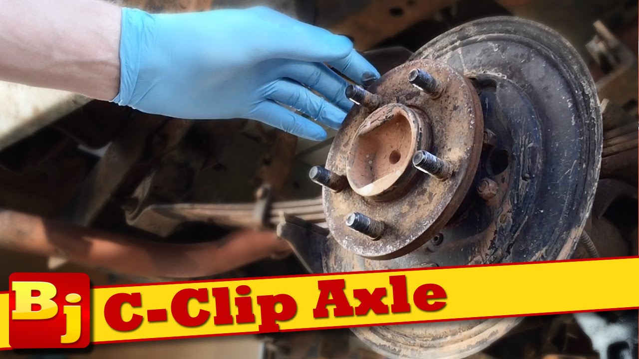 8.25 CClip Axle Shaft Removal and EBrake Replacement YouTube