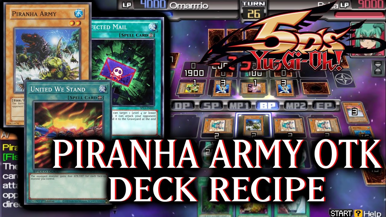Piranha Army OTK Deck Recipe - Yu-Gi-Oh 5D's Tag Force 6 #35