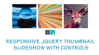 Responsive Jquery Thumbnail Slideshow With Controls  | Jquery Thumbnail Slider Horizontal