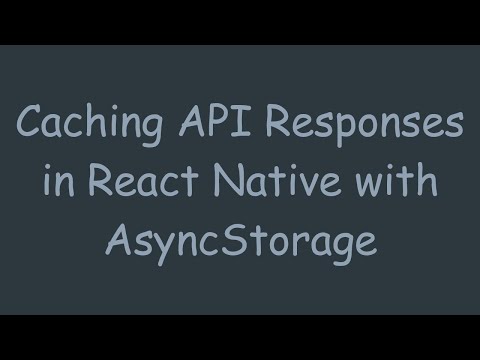 Caching API Responses