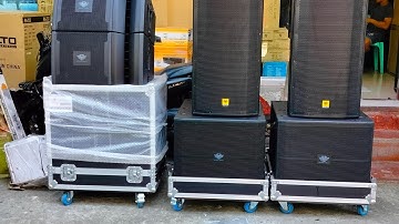 Testing Kevler VRX-932A line array speaker, PRX-825D active speaker & Kevler VRX-918SD sub