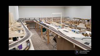 Model Train Layout  Building a Railroad Freight Yard. HO Scale.
