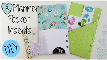 DIY: 3 Easy Pocket Planner Inserts