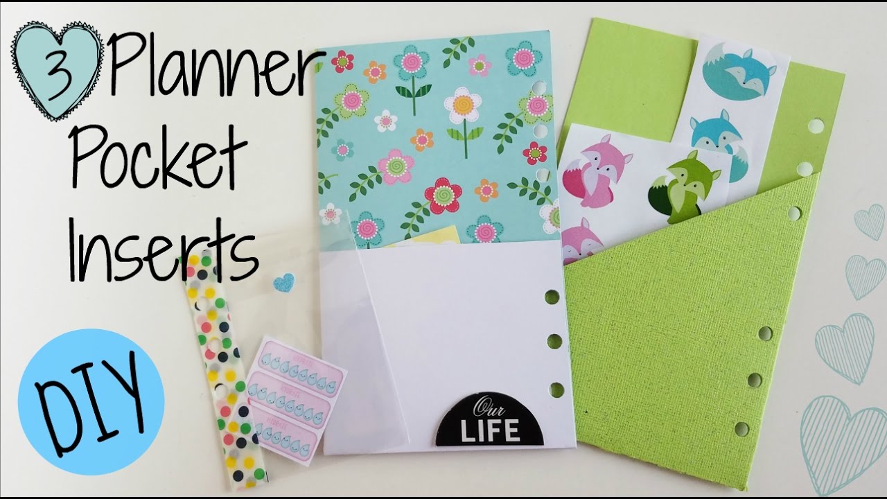 DIY 3 Easy Pocket Planner Inserts YouTube diy-3-easy-pocket-planner-inserts-youtube