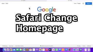 MacBook How to CHANGE Safari Homepage!