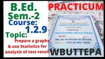 Prepare graphs and use statics for analysis of test paper B.ED practicum || B.ED 2nd Sem WBUTTEPA