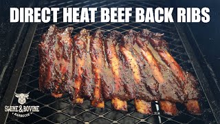 Direct Heat Beef Back Ribs + Chudbox Fire Management | Swine & Bovine Barbecue