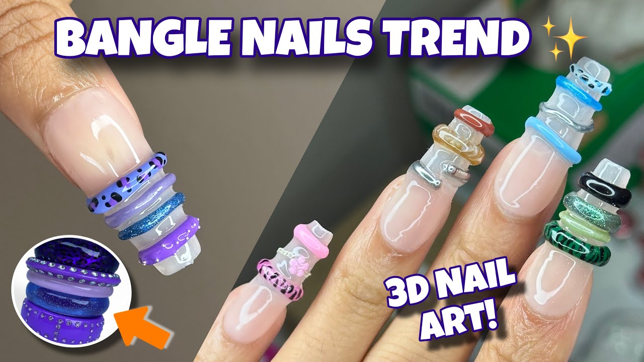 How To Do The VIRAL Bangle Nail Trend ✨ Step-by-Step!