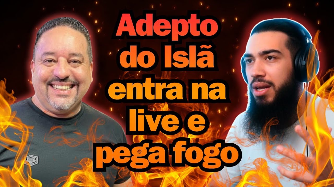 Adepto do ISLÃ entra na live e pega fogo.