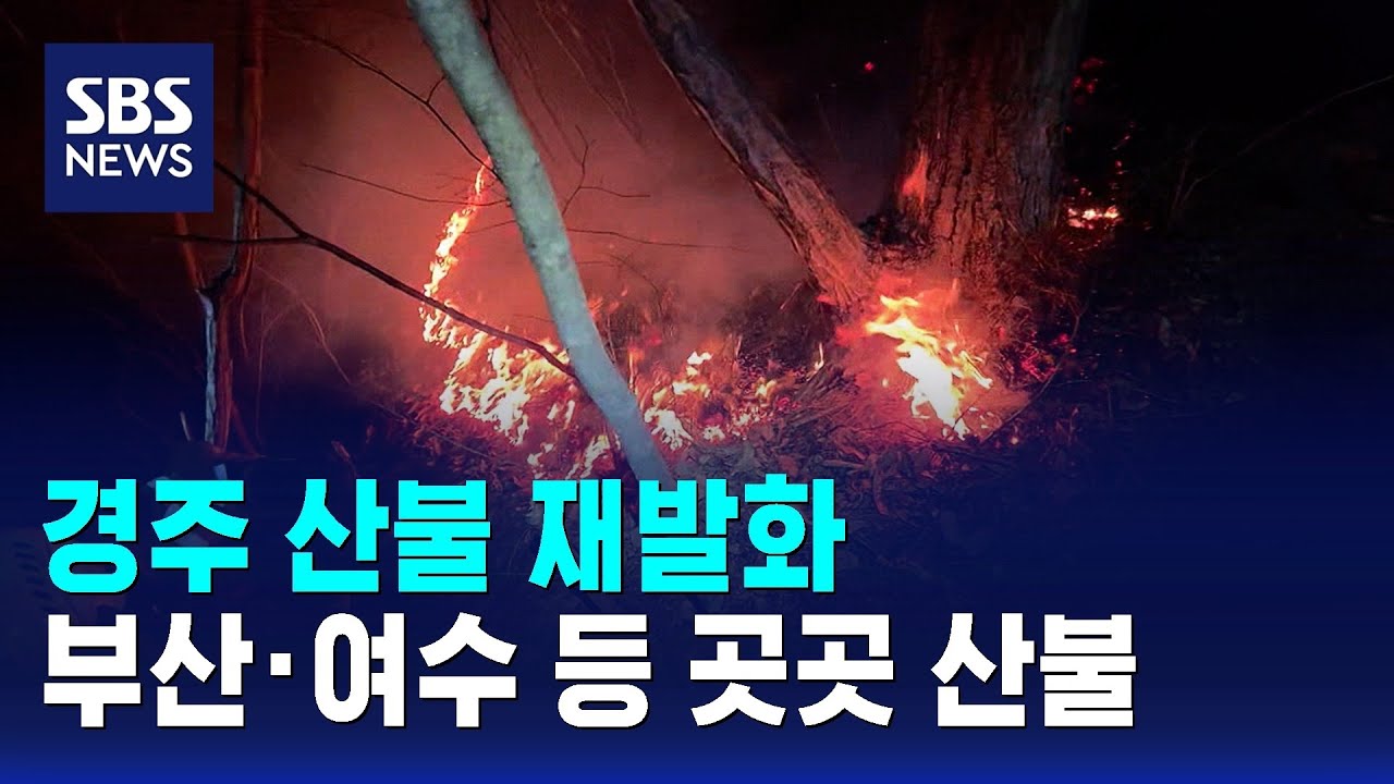 경주 산불 재발화…부산·여수 등 곳곳 산불 / SBS