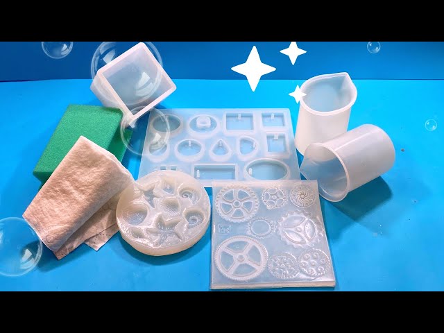 4 Pieces Resin Epoxy Earring Molds, Silicone Casting Mold for