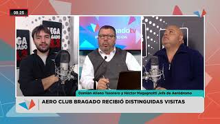 Damián Aliano Tesorero y Héctor Magagnotti Jefe de Aeródromo AEROCLUB BRAGADO