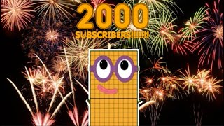 I finally reached 2,000 subscribers!!!!!!!!!!!!!!!!!!