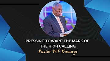 Pressing toward the mark of the high calling