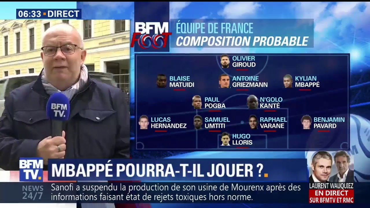 La Composition Probable Des Bleus Pour La Demi Finale France