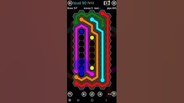 How To Solve Flow Free Hexes Tower Pack Level 90 7x13 Board Walk Through Solution Walkthrough
